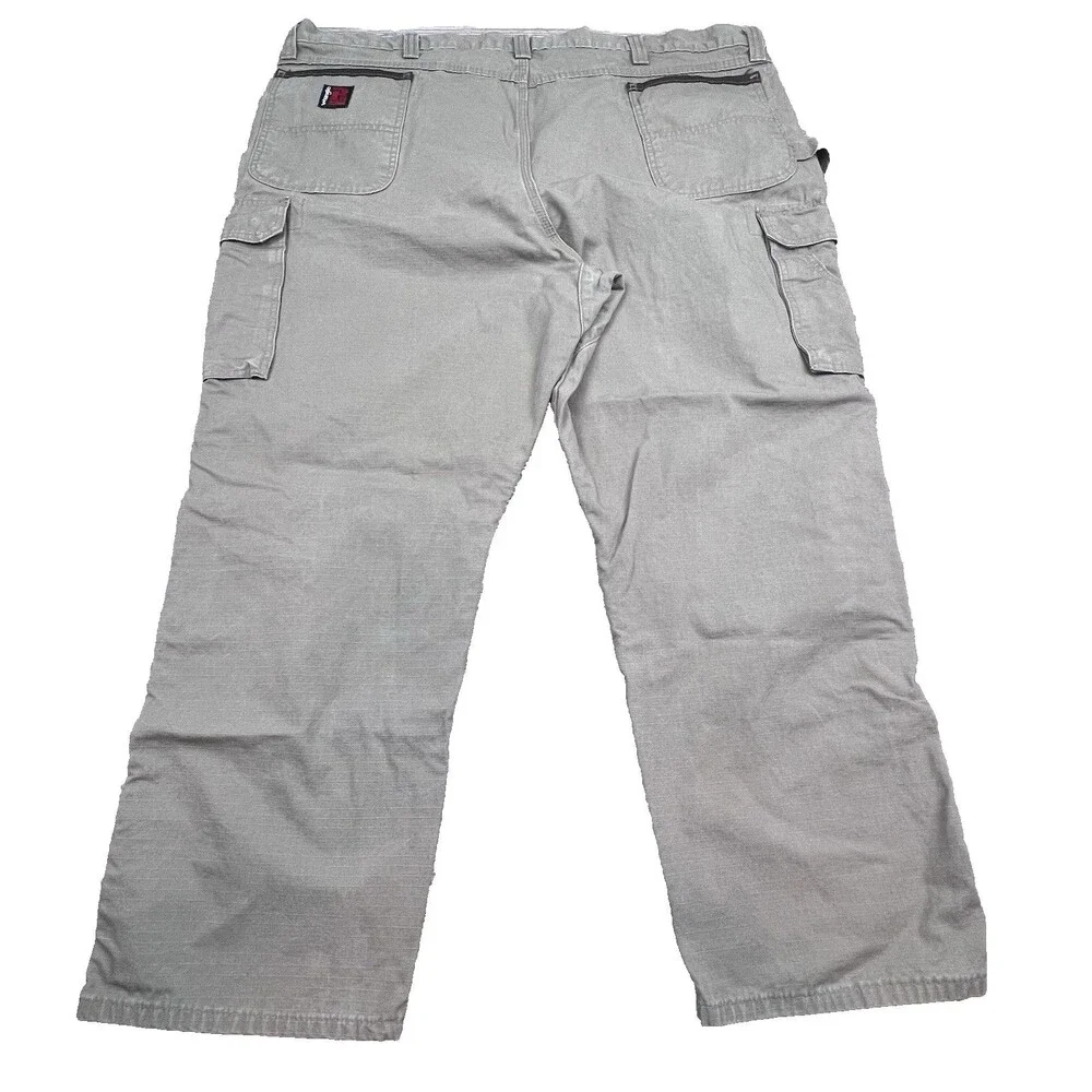 Wrangler Riggs WorkWear Cargo Carpenter Pants Mens 48x30‎ Cotton Canvas Ripstop